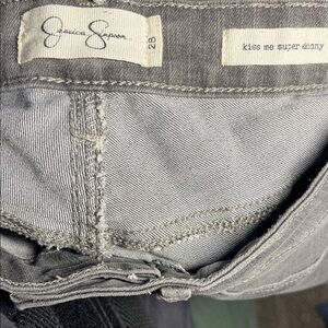 Jessica Simpson Light Gray Super Skinny Jeans